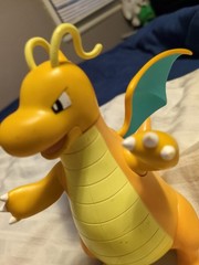 Pokemon Dragonite Figure Jazwares 2021 Poseable Figure EUC