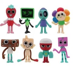 8pc/Set PVC 3 1/2 inch Dandy’s World Figure Toys Dandy Vee Sprout Astro