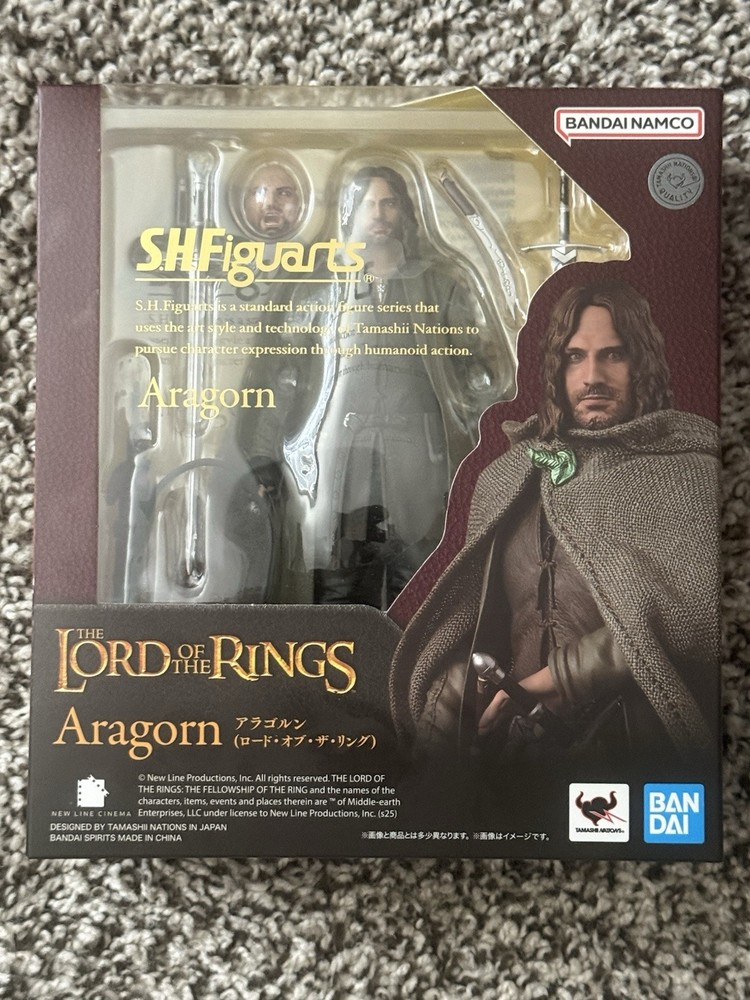 SH Figuarts Aragorn Lord of the Rings Bandai Tamashii Nations Action Figure