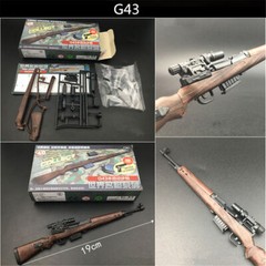 1/6 4D Military Weapon Assembling Gun Model Plastic Toy Fit 12” Soldier Figure