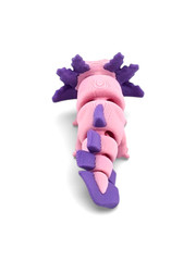 Lot 25 Articulated Axolotl Toy Mini 3D Printed Salamander Fidget Desk Pet 2.75″