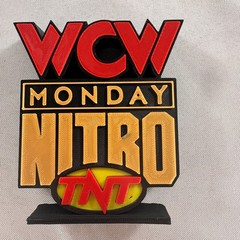 WCW Monday Nitro TNT 4″ Standing Display Piece wwe wwf night wars figures