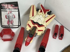 VINTAGE 1985 G1 Transformers JETFIRE Figure Jet Plane w/ Paperwork ****READ****