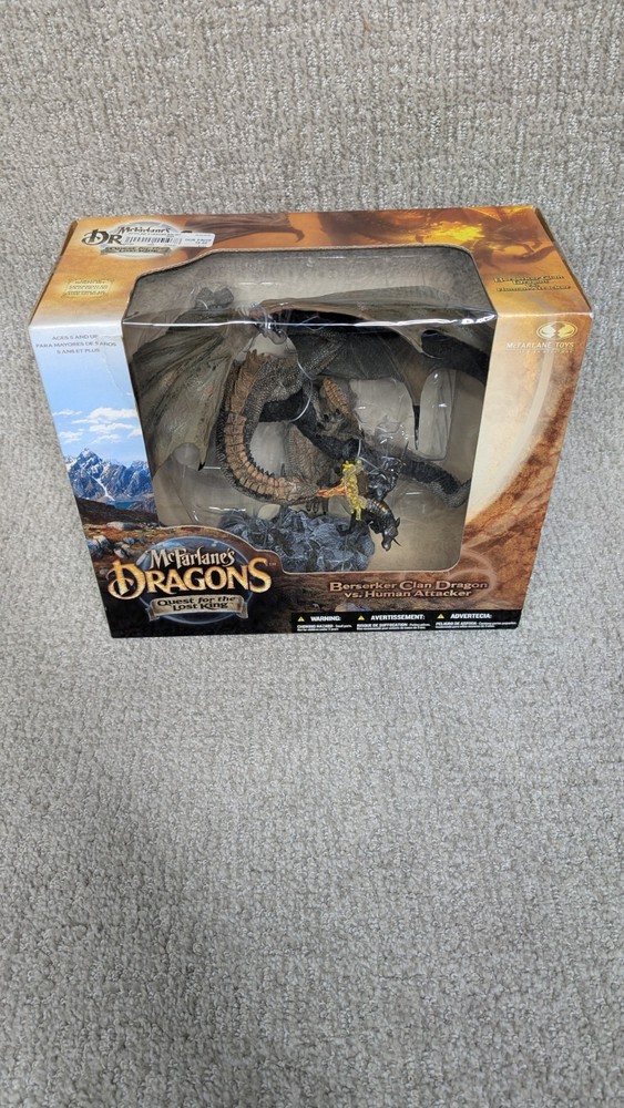 McFarlane 2004 Dragons Berserker Clan vs Human Attacker Figure Set Sealed