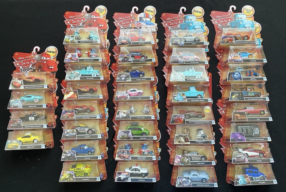 Disney Pixar Cars Toons: Every Single. The COMPLETE Set in MINT Packages
