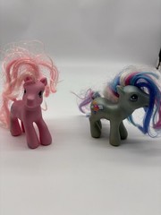 Vintage My Little Pony Lot of 2 Pink Poe & Shenanigans 3.5” Figures – Read