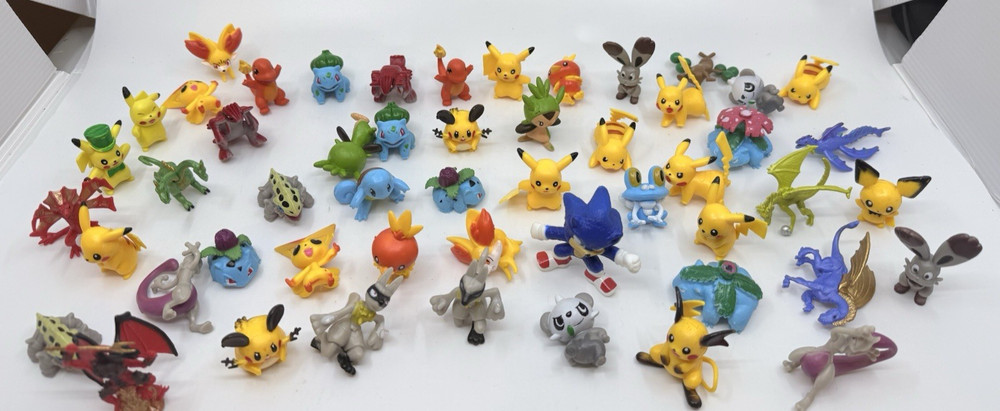 52 pcs Pokemon Mini PVC Figures Pikachu Toys For Kids Gifts 2-3cm
