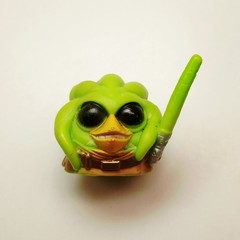 Angry Birds Star Wars Telepods – Kit Fisto Bird -Jedi Series 2 Green Light Saber