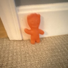 Orange Rubber Figure Toy – Orange Color Rubber Material Character Figure