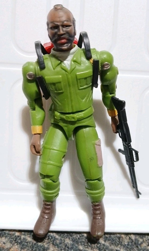 1983 Galoob A-Team Mr. T With Gun & Backpack Ba Baracus Vintage Action Figure