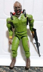 1983 Galoob A-Team Mr. T With Gun & Backpack Ba Baracus Vintage Action Figure