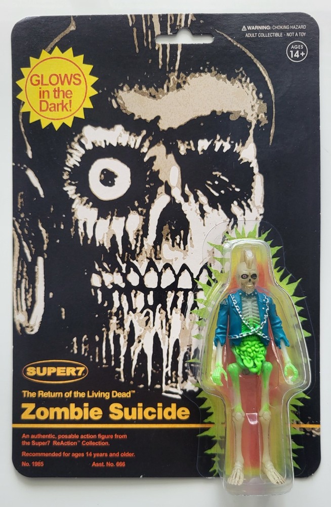Super7 Return of the Living Dead Zombie Suicide Glow in the Dark 3.75″ NEW