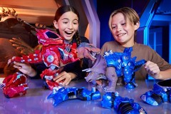 Armorsaurs Armor-Up Triceratops Dinosaur Cobalt Toy Figure with 7 Removable Armo