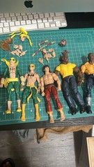 Marvel Legends Iron Fist Daredevil Luke Cage Defenders Lot