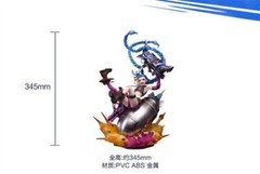 League of Legends LOL 1/7 Jinx Statue PVC Figure Model LED Base Collectible Gift