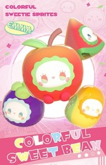 MJ Studio-Lucky EMMA-Colorful Sweetheart Sprites-Surprise Box of 8 Fruit Beans