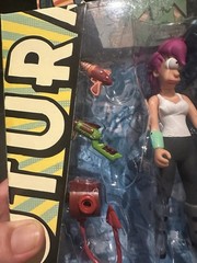 Futurama LEELA 6” figure w/ Robot Devil Build-A-Bot Part 2007 Toynami NEW
