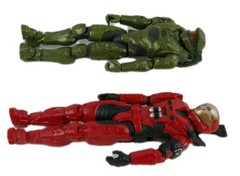 Set of 2 Halo Figurines Action Figures 11in Master Chief and Halo Spartan MK VII