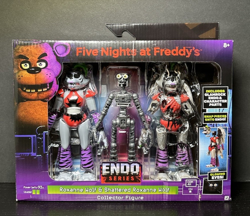 FNAF Jazwares Roxanne Wolf & Shattered Roxanne Wolf Endo Series