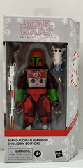 2021 Star Wars Black Series Mandalorian Warrior Holiday Edition Action Figure