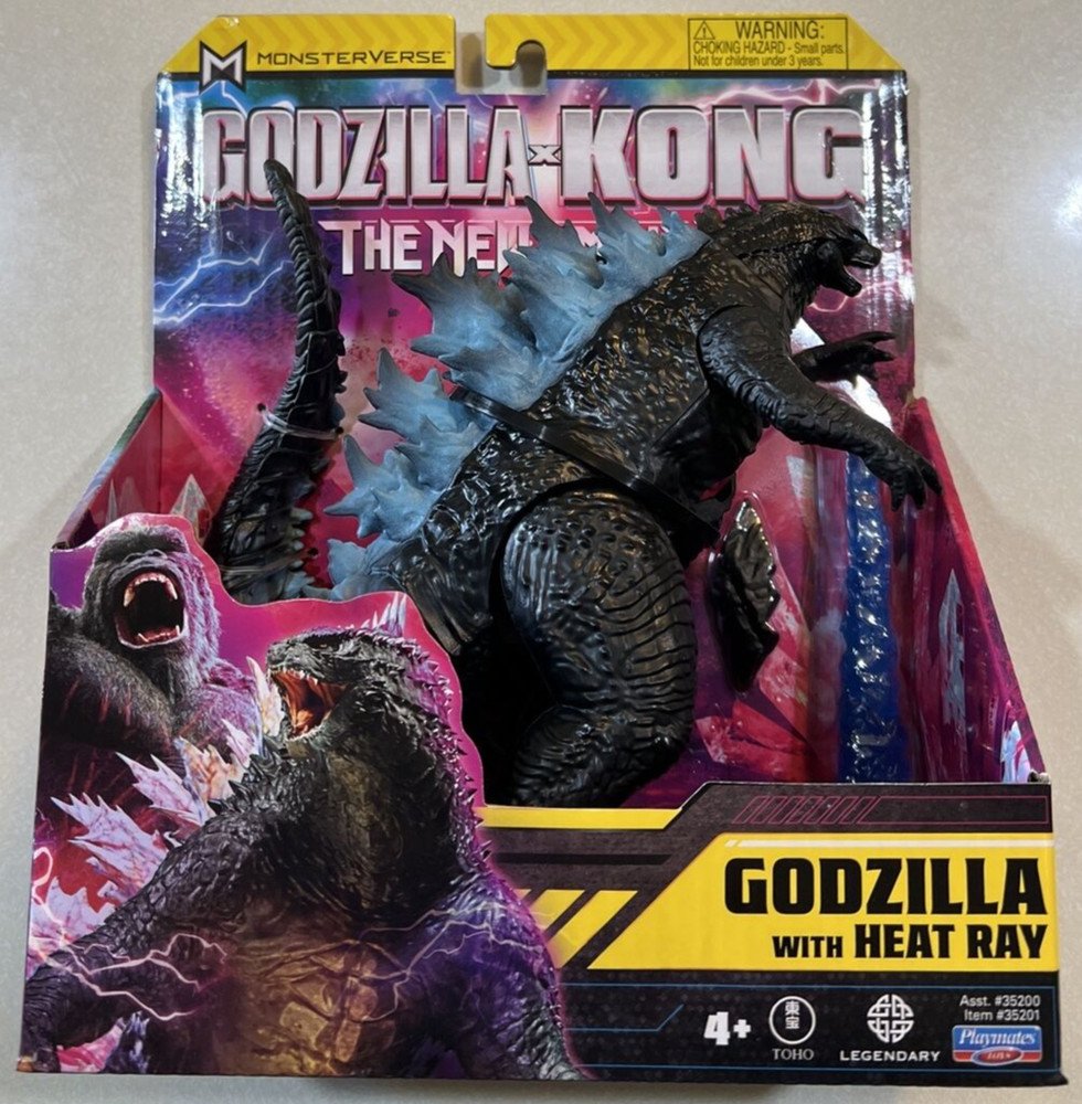 NEW 2024 Playmates Godzilla x Kong The New Empire Godzilla w Heat Ray Figure