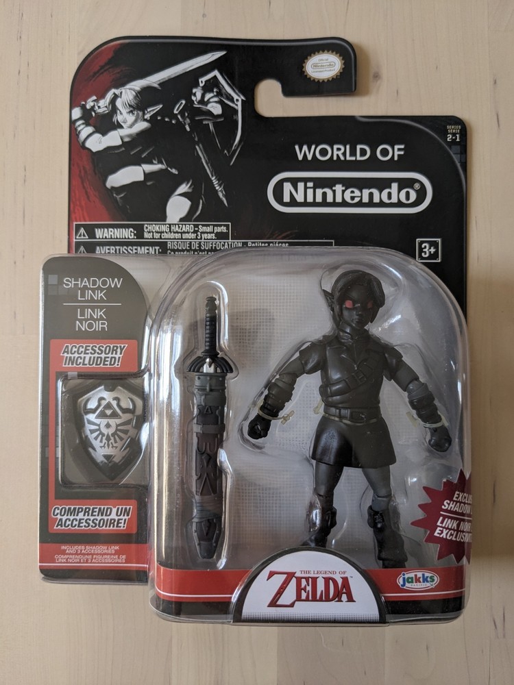 4″ SHADOW LINK Legend of Zelda Ocarina of Time World of Nintendo Jakks Pacific