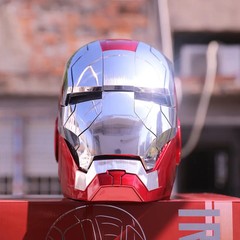 New AutoKing 1:1 Mk5 Iron Man Helmet Cosplay Voice Control Eyes with Light Model