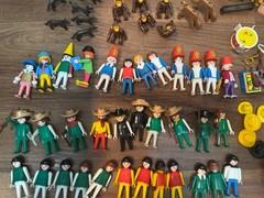 VTG Lot Play Mobile Figurines, Cowboys, Circus, Animal Figurines & Accessories