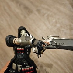 Overwatch Reaper Figma 393 Good Smile Max Factory Figure Glued READ