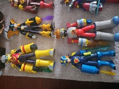 Mega Man / MegaMan NT Warrior Figure Lot – Loose Action Figures with Accessories