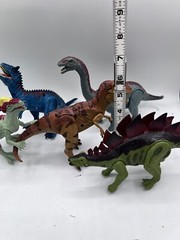 Kid Galaxy Dinosaurs Lot of 5 TRex Triceratops Stegosaurus Dilophosaurus