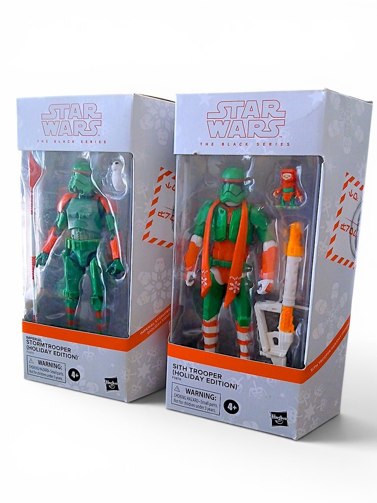 Star Wars Black Series Holiday Edition Lot Sith Imperial Stormtrooper Open Box