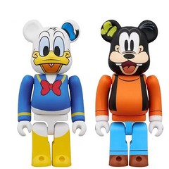 BE@RBRICK DONALD DUCK & GOOFY 2PCS SET Figure Bearbrick Medicom Toy New Box