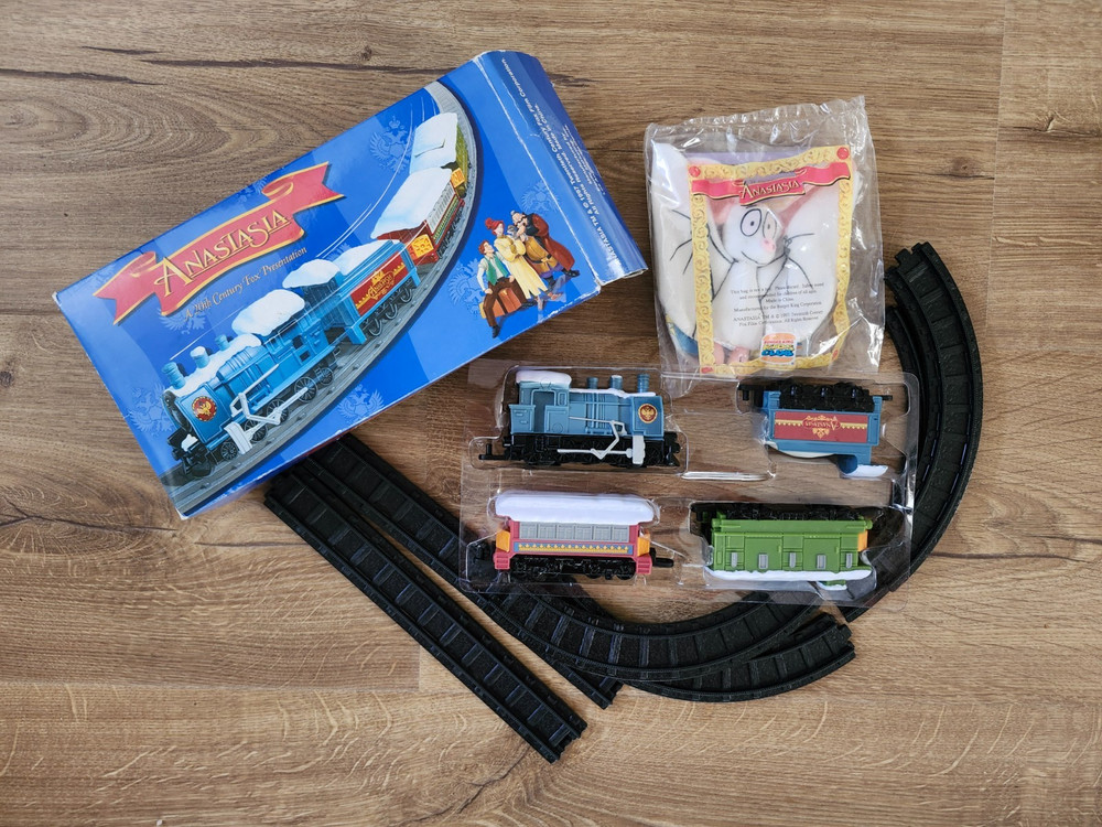 1997 Anastasia Train Set A 20th Century Film & BK Kids Club Anastasia toy