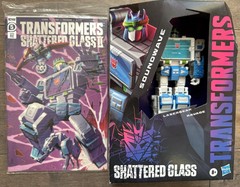 Transformer Shattered Glass SOUNDWAVE+COMIC Hasbro Pulse Exclusive WFC IDW