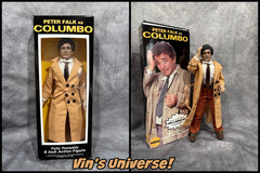 Custom 8″ Mego Peter Falk as LT Frank Columbo Action Figure Boxed