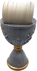 Stone Communion Cup / Chalice and Hosts with 150 Different Biblical Verses 6 In