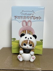 Mofusand Sitting Cat in Panda Costume 1.5” Figure New