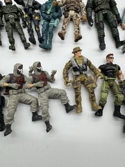 Vintage Military Action Figure Lot 58 Mixed Army Soldier Figures Chai Mai