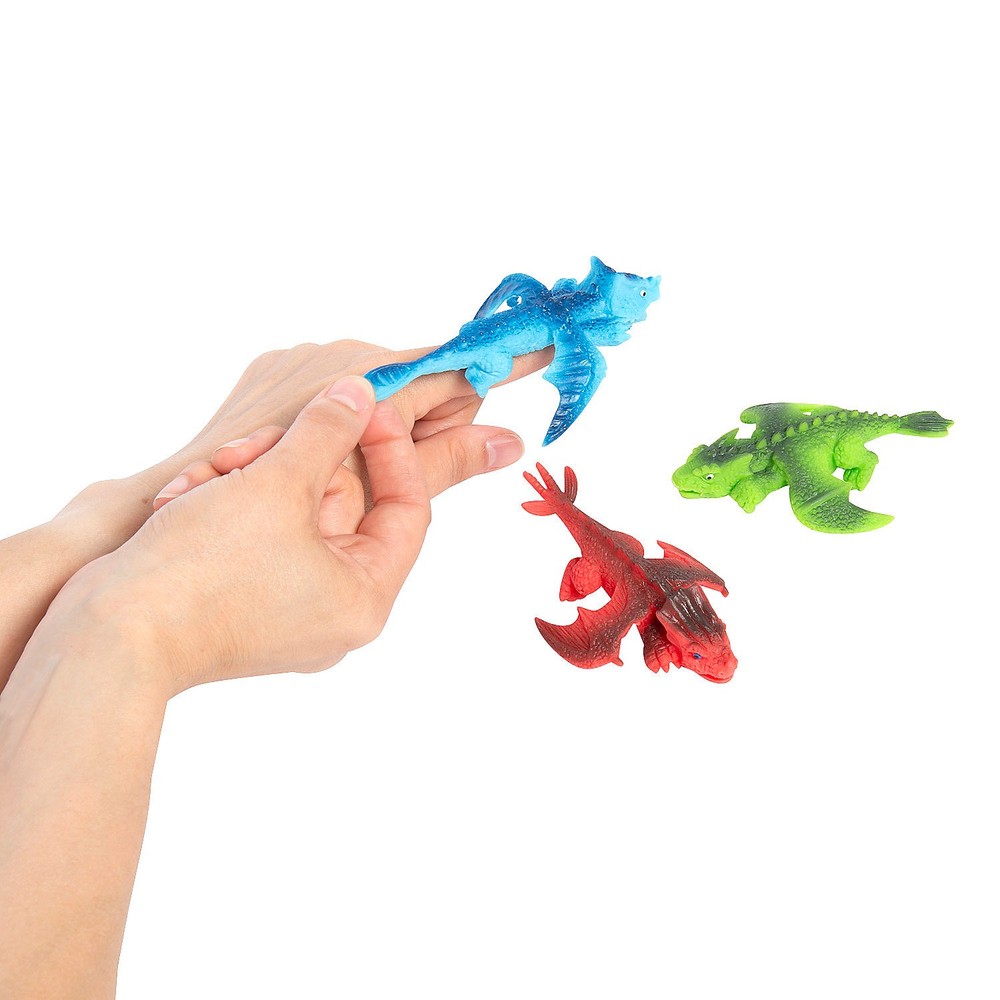 Stretchy Flying Dragon Flingers – 12 Pc.