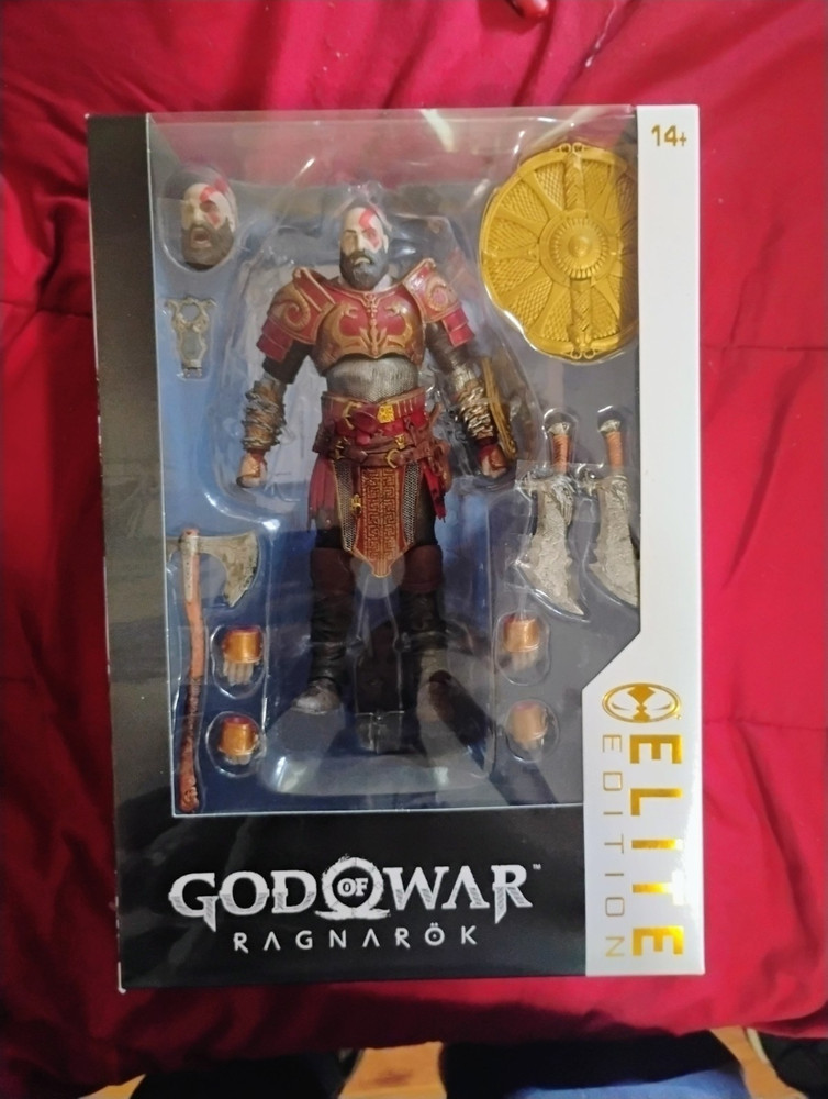 McFarlane Toys Elite Edition God of War Ragnarok Kratos Figure w/ Axe Shield