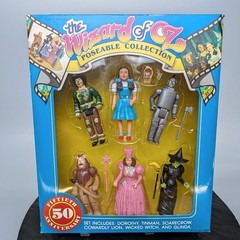 Turner Wizard of Oz 3.75â Action Figure Toys 50th Anniversary 1988 89 Lot x 6