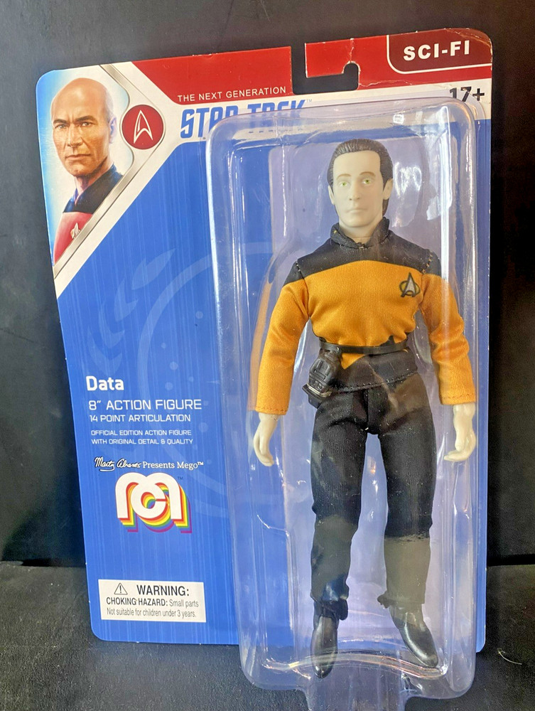 STAR TREK NEXT GENERATION DATA 8″ MEGO 2019 62781 SEALED