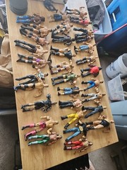 Huge Lot Of Used Wrestlers Mix Years! 32 Wrestlers Many Different Years