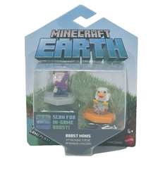 Minecraft Earth Boost Minis Attacking Steve Spawning Chicken/ 6 years and up NEW
