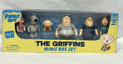 2009 Family Guy The Griffins Minis Box Set Mezco Peter Stewie Brian NRFB Sealed