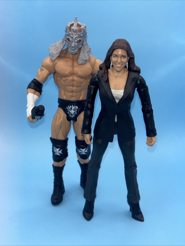 WWE MATTEL WRESTLING ACTION FIGURE LOT TRIPLE H & STEPHANIE MCMAHON WWF WCW RARE