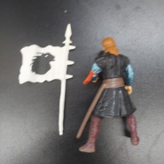 Vintage 1996 Action Figure Dragonheart Brave Knight BOWEN & White Flag