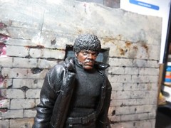 Custom painted head for Pulp Fiction’s “Jules” (Sam L Jackson) 1/12 kit bash