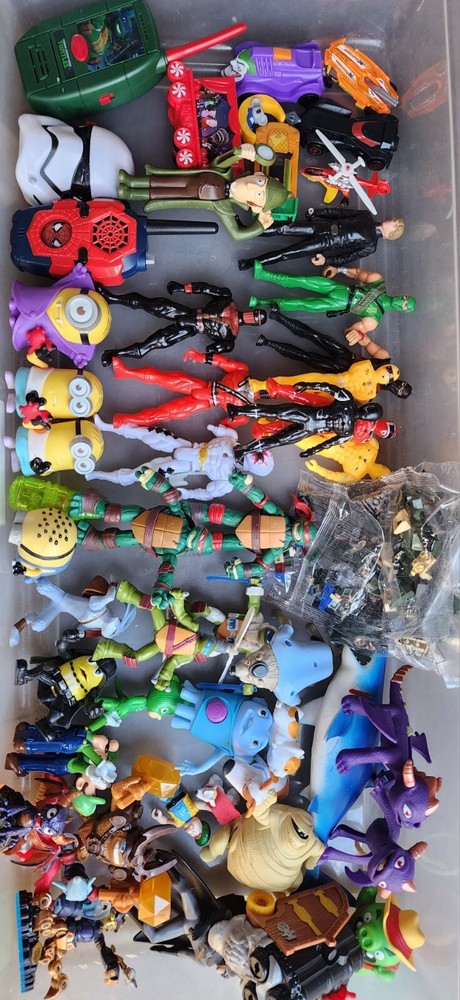 Vintage Mixed Figure Toy Lot PVC Cereal fast food Premiums Toys Smalls Legos Etc